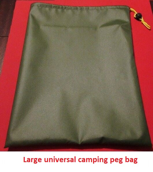 Camping peg bag - All purpose bag 25 x 30 approx in green