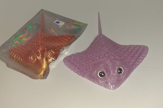 pair of Articulated Manta-ray, 3D Printed Sensory Fidget, Multi Colour No 10